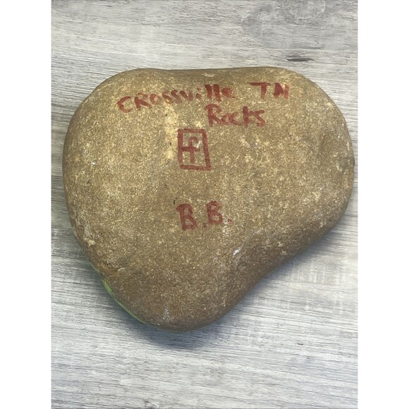 Hand Painted Art Rock Garden Sonic the Hedgehog Paperweight OOAK - Picture 4 of 8